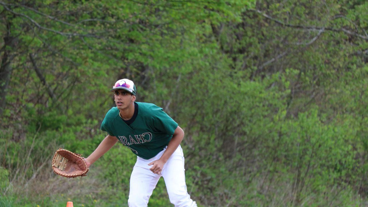 Aneesh Avancha Playing First Base for Chase Collegiate.jpg